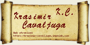 Krasimir Čavaljuga vizit kartica